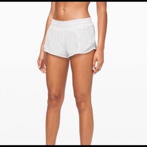 Lululemon hotty hot short size 8. White